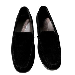 TOD’S - MEN’S SIZE 9 - BLACK SUEDE - SLIP ON CITY DRIVING LOAFERS SHOES -S2